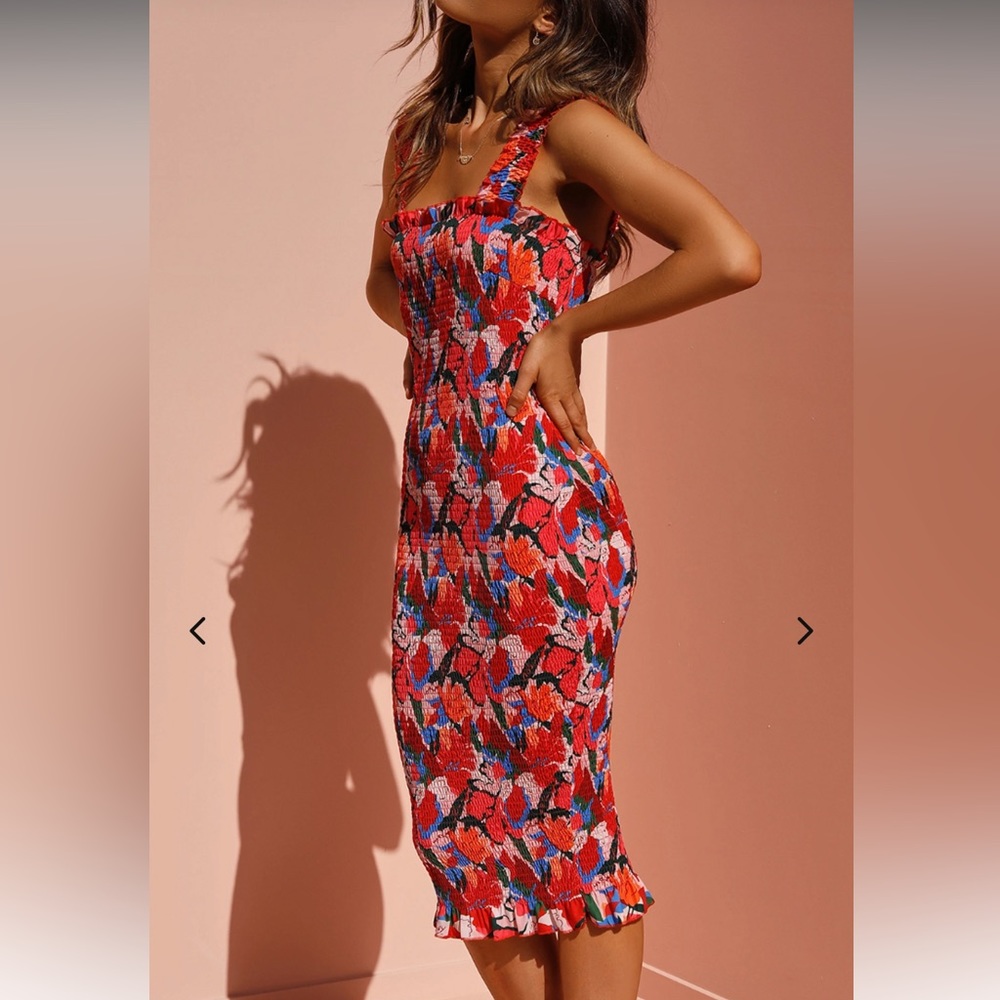 Toperth Jungle Floral MIDI Dress
